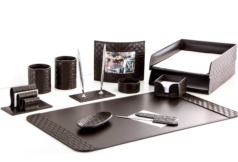 Набор 12 предметов, кожа Treccia/Сuoietto