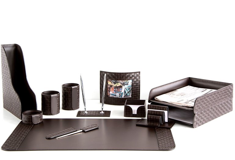 Набір 12 предметів, шкіра Treccia/Сuoietto