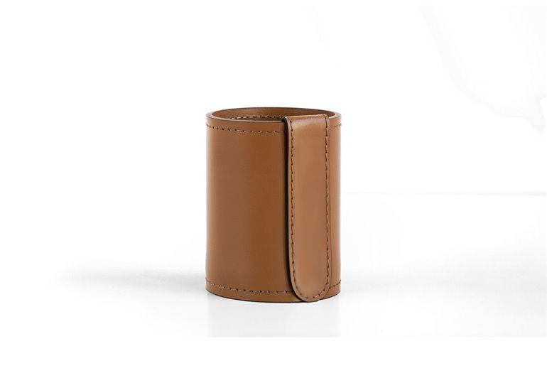 Стканчик канцелярський h12, шкіра Full Grain