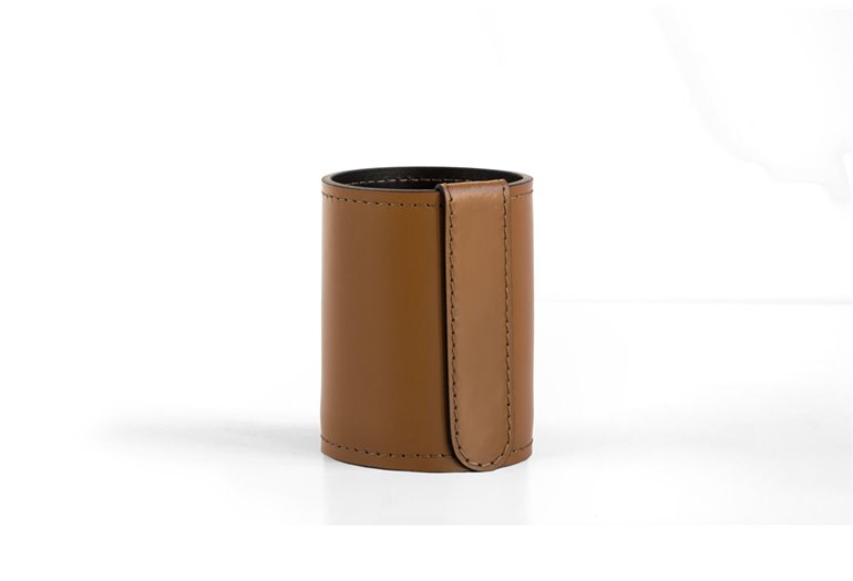 Стканчик канцелярський h12, шкіра Full Grain