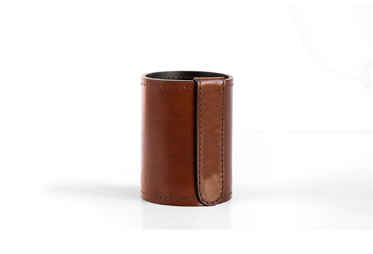 Стканчик канцелярський h12, шкіра Full Grain