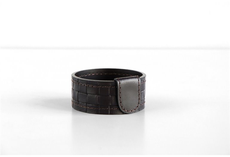 Стаканчик канцелярский h4, кожа Full Grain