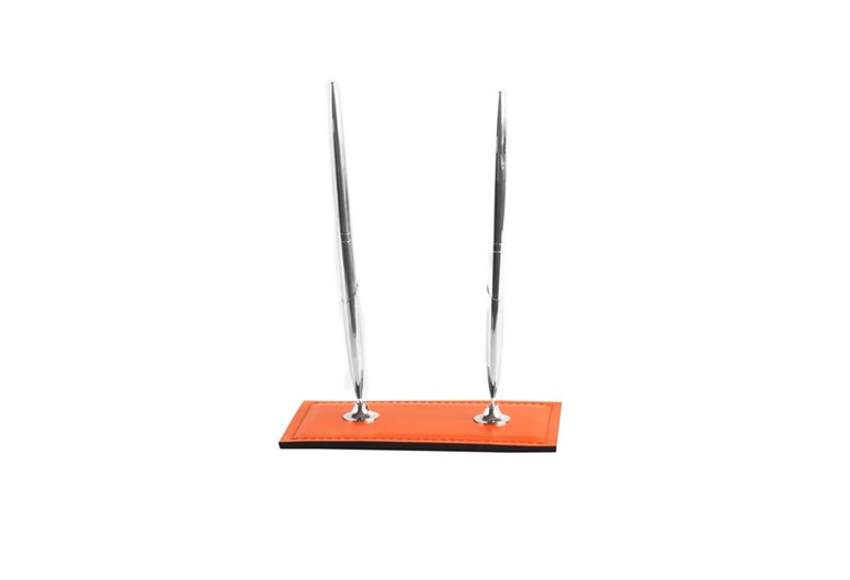 Підставка для двох ручок, шкіра Cuoietto