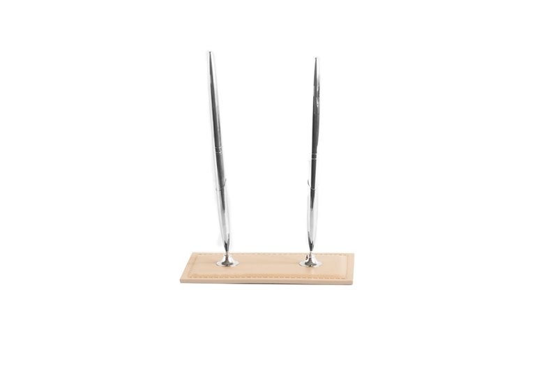 Підставка для двох ручок, шкіра Cuoietto