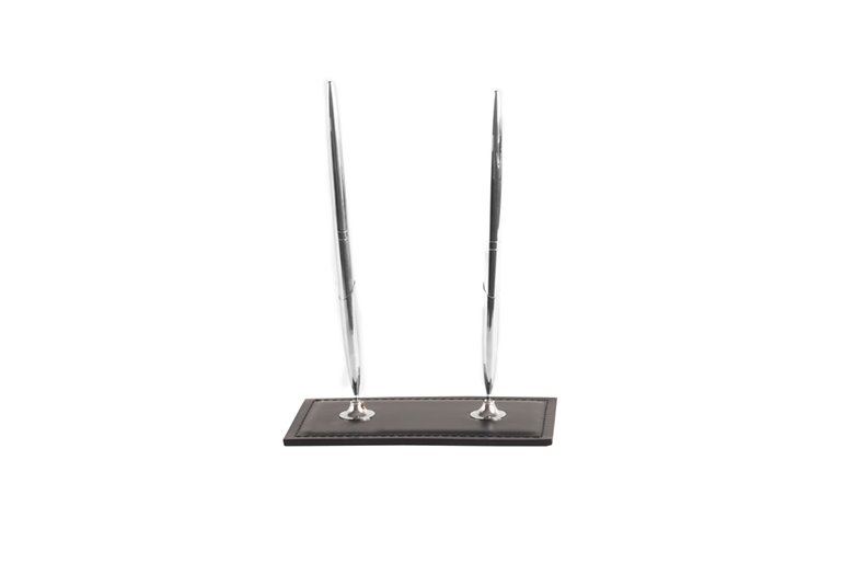 Підставка для двох ручок, шкіра Full Grain/Cuoietto