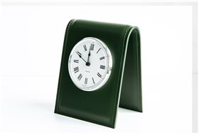 Підставка з годинником, циферблат 103мм, шкіра Сuoietto