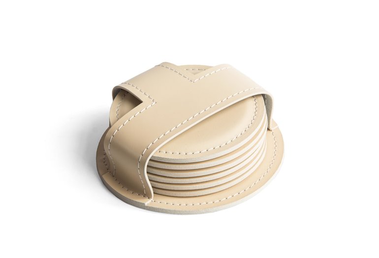 Набор костеров (130х45мм), кожа Full Grain