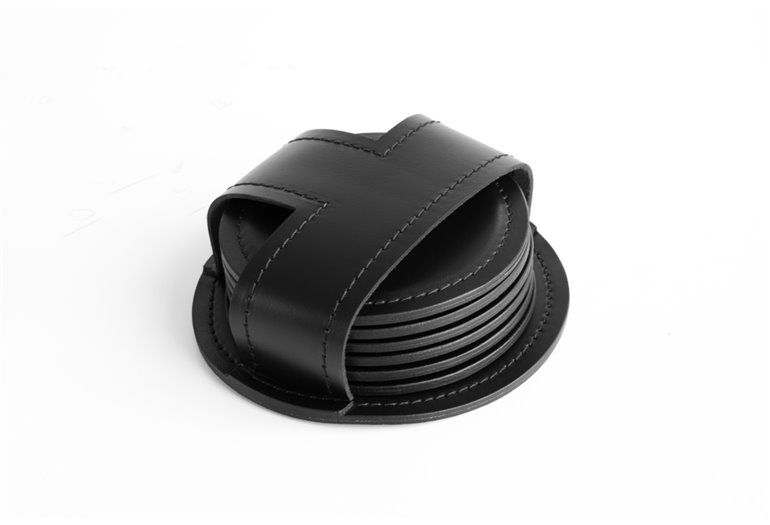 Набор костеров (130х45мм), кожа Full Grain